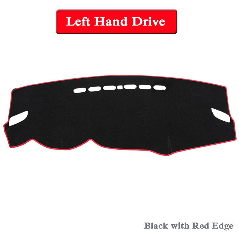 Red Edge LHD Автомобильный Стайлинг приборной панели защитный коврик тени подушка коврик розовый ковер для Mitsubishi Outlander GF GG ZJ ZK 2013-подарок аксессуар - Название цвета: Red Edge LHD
