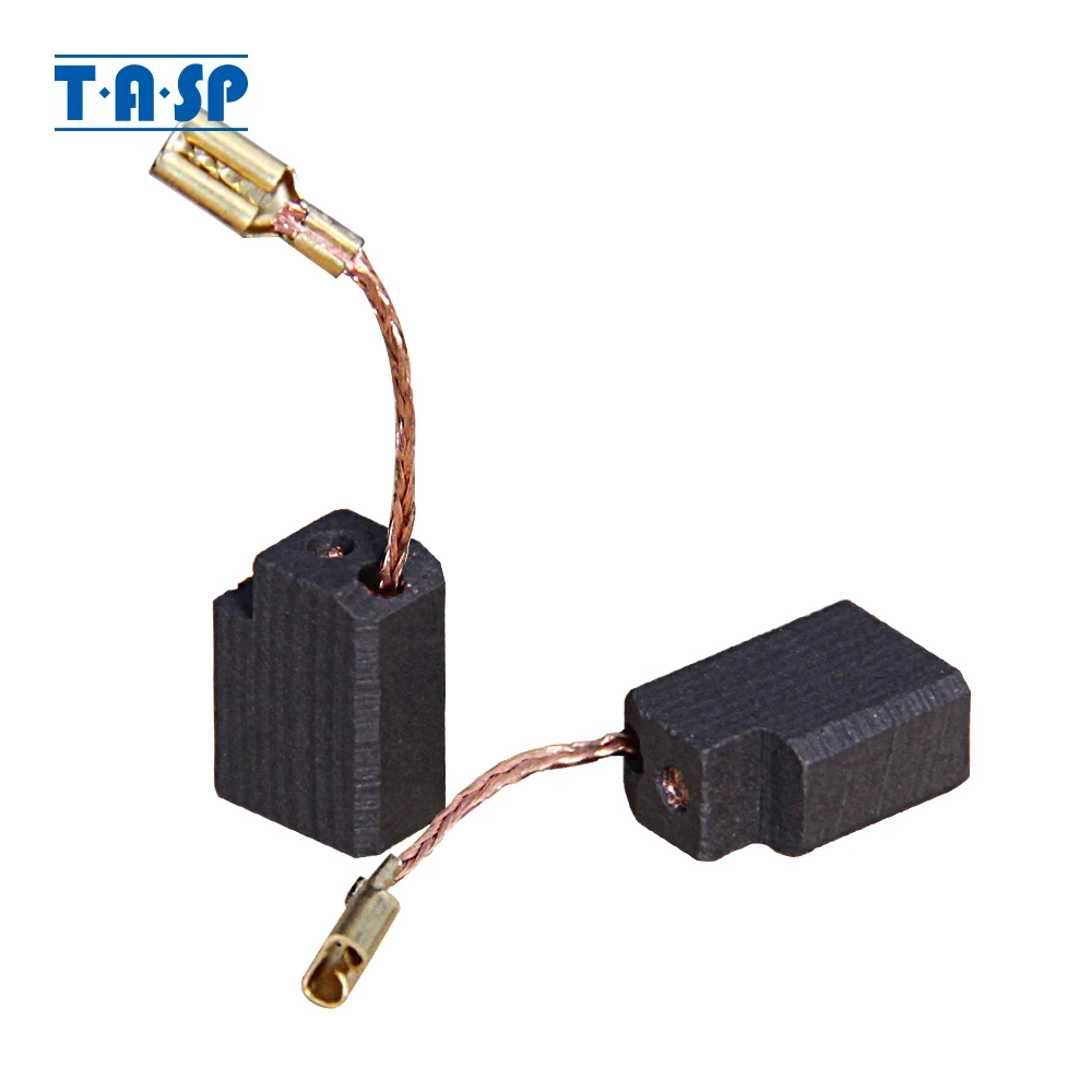 TASP 10 пар угольных щеток 6 35x10x13 мм для угловых шлифовальных машин Dewalt D28111 D28116|carbon