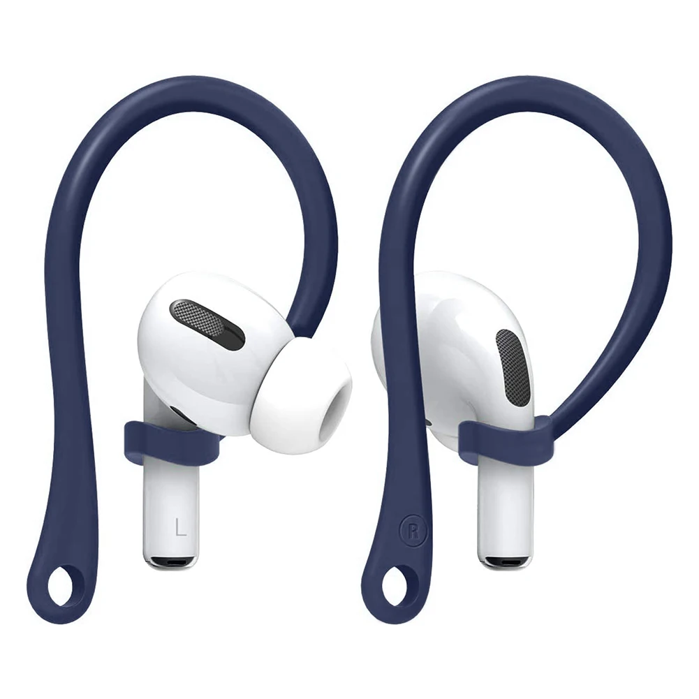 Protection for airpods earhook silicone Bluetooth-compatible wireless earphone holder earbuds ear hook apple anti-lost acces | Электроника