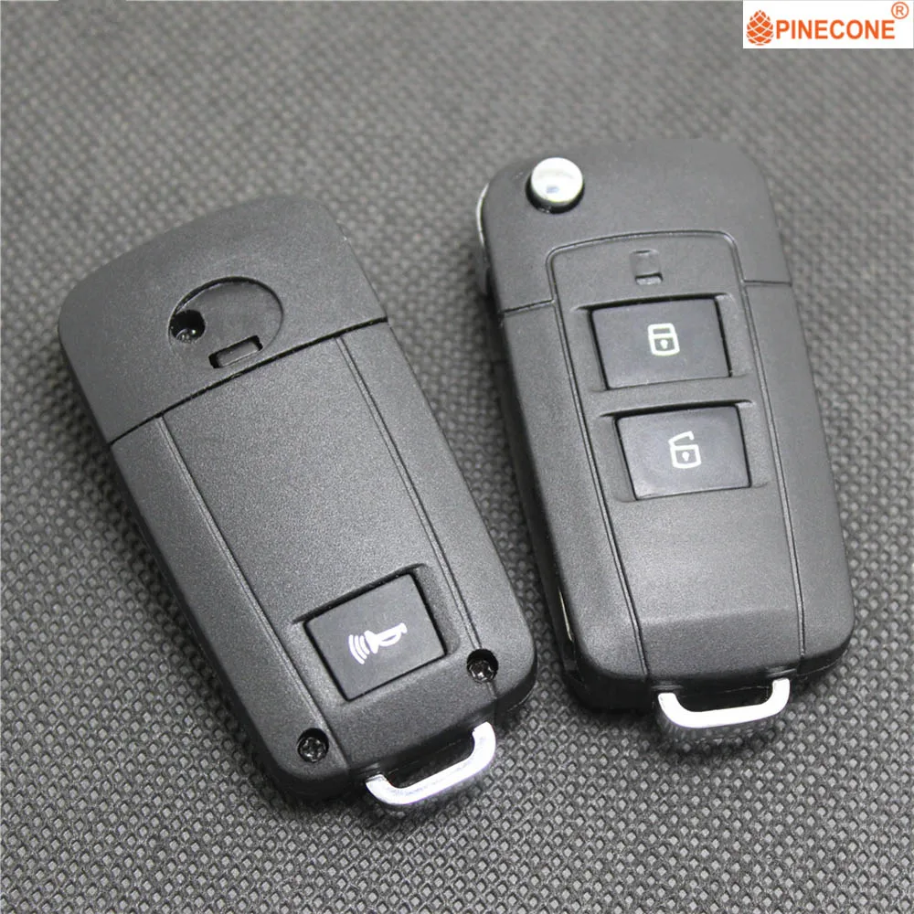 Pinecone для ключа чехол для hyundai Tucson ключ 2+ 1 кнопки Uncut Blade модифицированный пульт дистанционного управления откидной Складной автомобильный ключ корпус