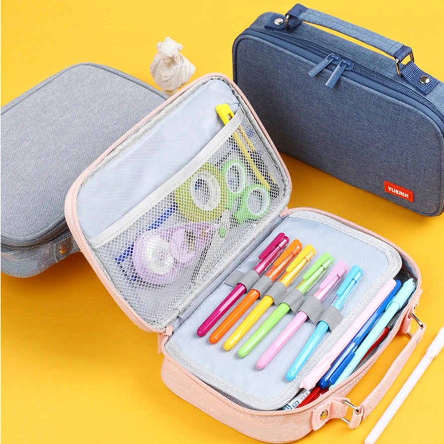 Estuches escolares para lápices, Estuche oficina, suministros, organizador, Estuche Material de alta capacidad para escolares|Estuches escolares| - AliExpress