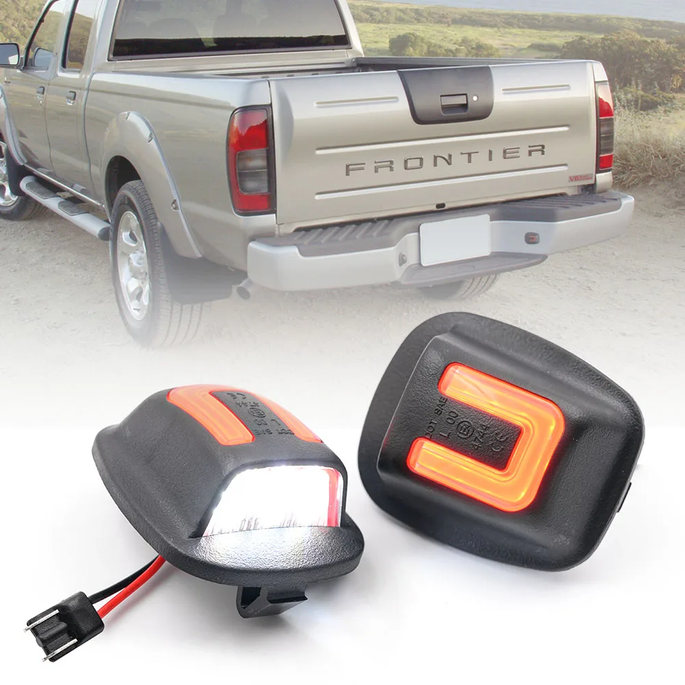 Белый красный светодиодный номерной знак для Nissan Xterra Roniz WD22 1999-2004 Frontier Navara NP300 Pick-up