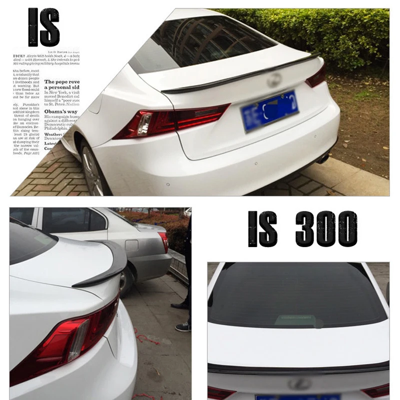 Спойлер заднего багажника из спортивного волокна для Lexus IS250 IS300 2013 2015|trunk spoiler|rear