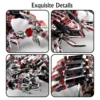 Microworld 3D Metal Animal Puzzle Red Devils Scorpion Model Kits DIY Desktop Decoration Jigsaw Toys Birthdays Gifts For Adults 4