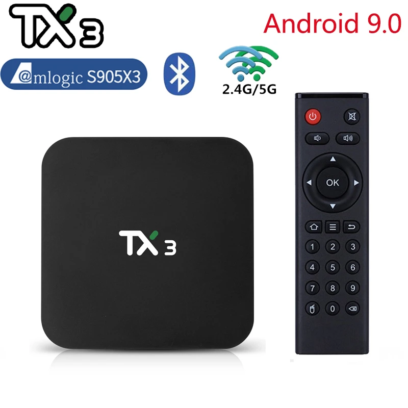Tx3 Tv Box Android 9.0 Tvbox 4gb 64gb Amlogic S905x3 3d 4k Media Player  Usb3.0 2.4g 5g Dual Wifi Smart Set Top Box Pk Tx9 Tv Box - Set Top Box -  AliExpress