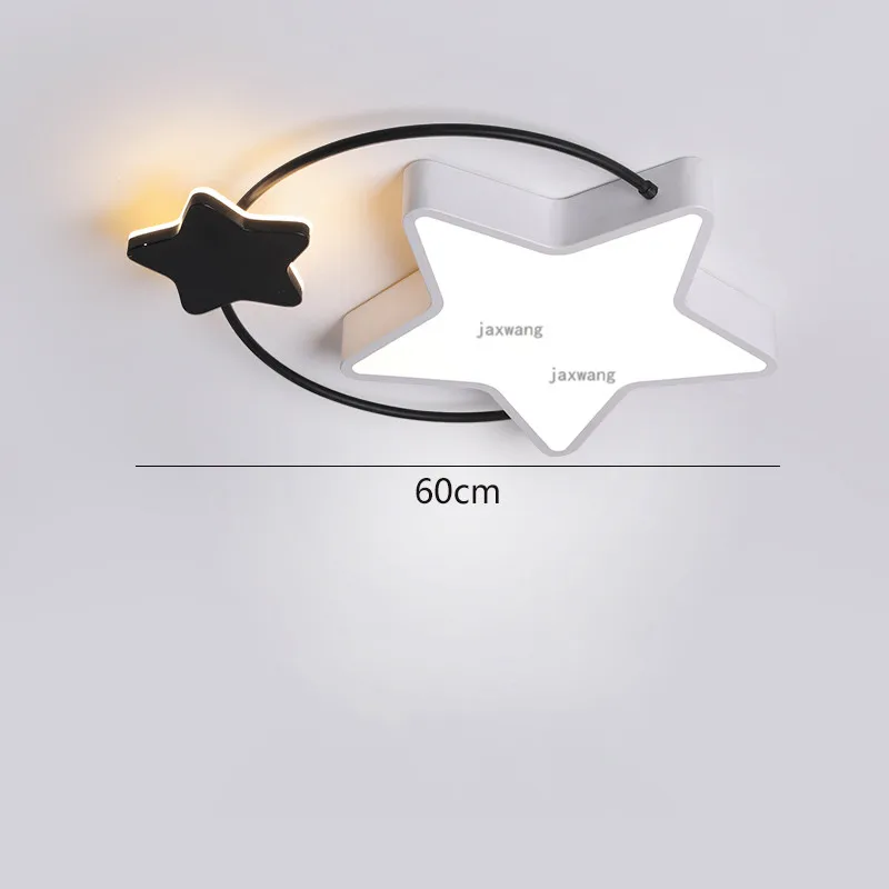 Современный светодиодный потолочный светильник в виде звезды s, скандинавский домашний декор, потолочный светильник, креативные подвесные потолочные лампы, потолочный светильник для детской спальни - Цвет корпуса: C white  60cm