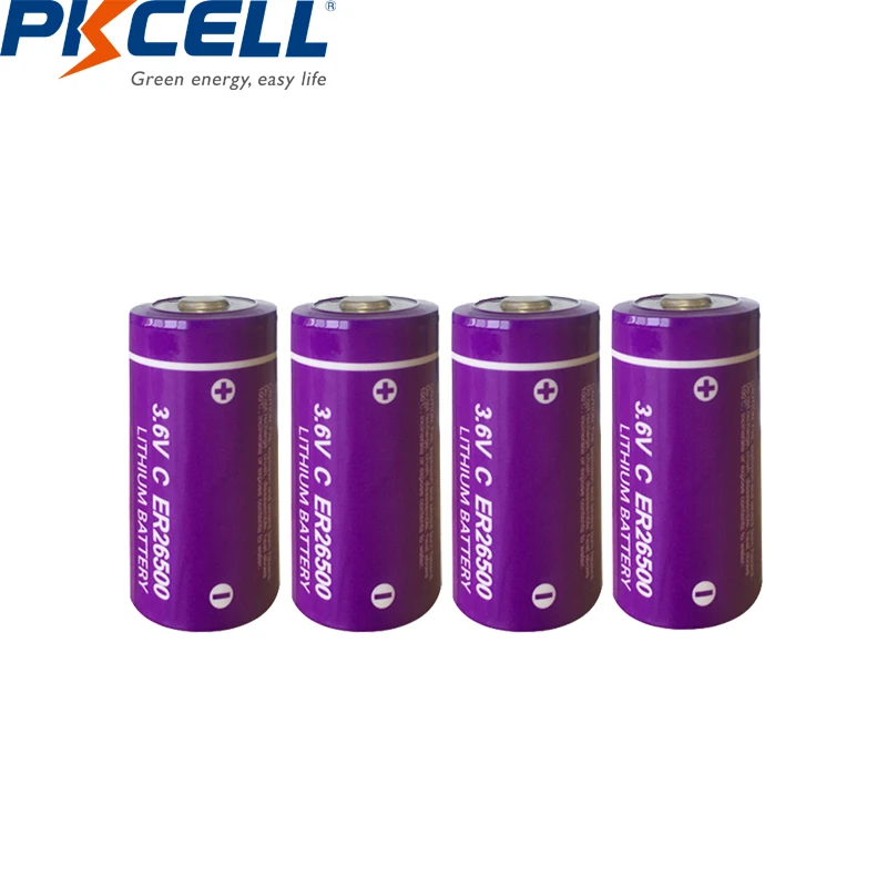 20 шт./PKCELL 3 6 В размер C литиевая батарея ER26500 9000 мАч Li SOCl2 аккумулятор|battery charger with