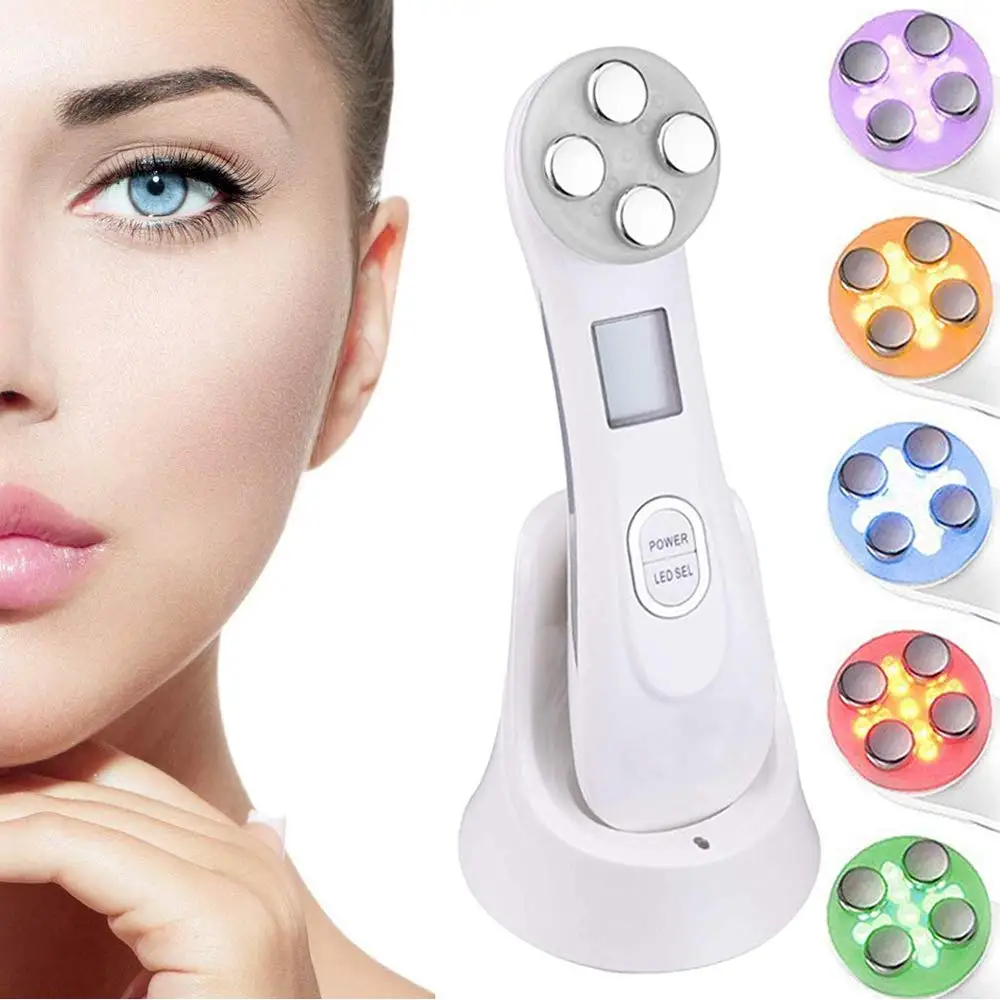 

Mini Vibrating Ultrasonic Photon Rf Ems Ion Skin Care Face Lift Beauty Device