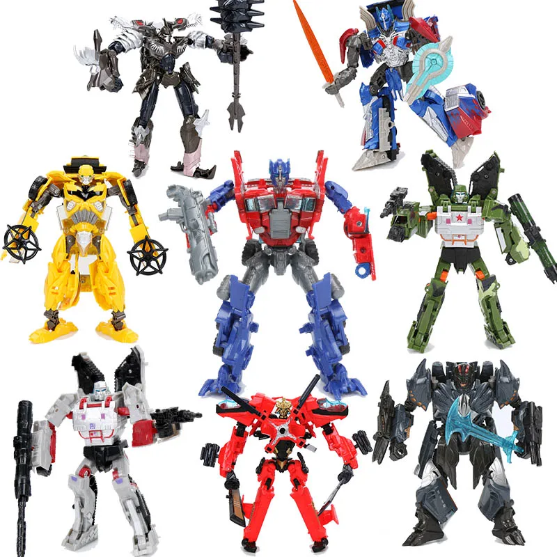 Игрушки Трансформеры Bumblebee Optimus prime Ironhide 19 см робот трансформер с храповым