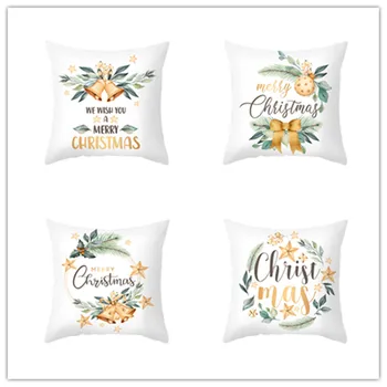 

New Year Gift home decoration Christmas Cover Cushion Christmas Decor for Home christmas pillow Navidad 2020 Natal 45x45cm