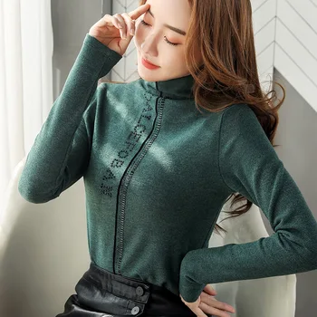 

Thick Warm Winter Faux Cashmere Turtleneck Sweaters For Women Letter Diamond Basic Pullover Female Long Sleeve Tops 2020 Spring