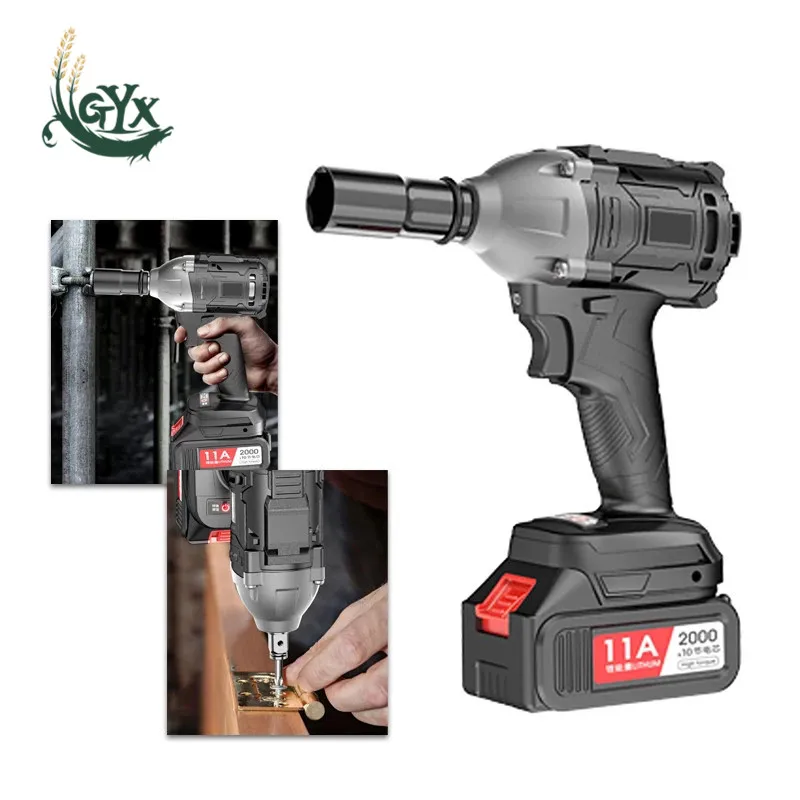 

Wireless Impact Wrench Lithium Battery Rechargeable Electric Wrench Brushless Impact Wrench Car Repair Impact Wrench