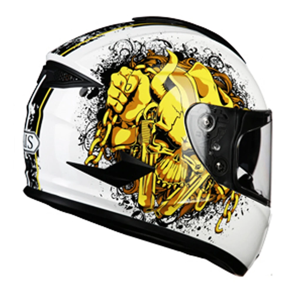 Мотоцикл АИС шлем Casco мотошлем Motocicleta мотокросса Casco мото мотоциклетный шлем с двойными линзами Полный шлем-каска