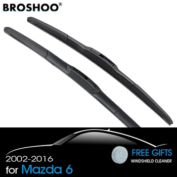 

BROSHOO Car Windscreen Wipers Blade For Mazda 6 2002 2003 2004 2005 2006 2007 2008 2009 2010 2011 2012 2013 2014 2015 2016