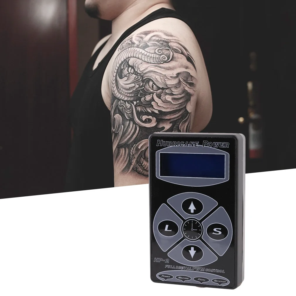 

1 Set Professional Tattoo Hurricane HP-2 Digital Display Power Supply Machines Tools Tattoo Pen Powder Machine