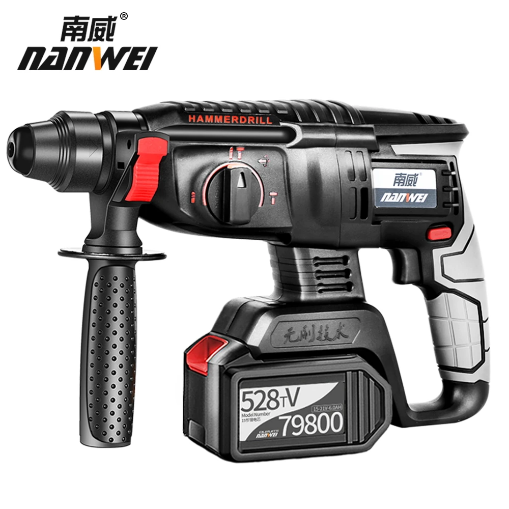 

Multifunctional Rotary Hammer with 5pcs Accessories Electric Demolition Hammer Impact Drill Punch