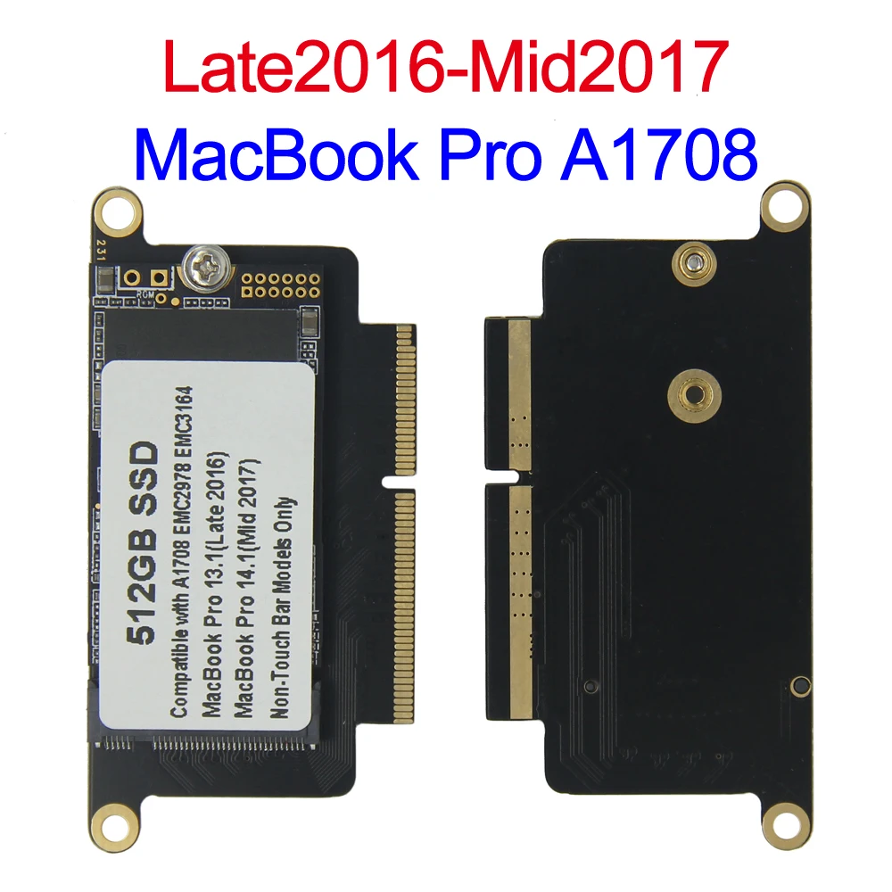 Новый ноутбук A1708 SSD 128 ГБ 256 512 ТБ для 2016 2017 Macbook Pro Retina 13 3 &quot1708 твердотельный диск