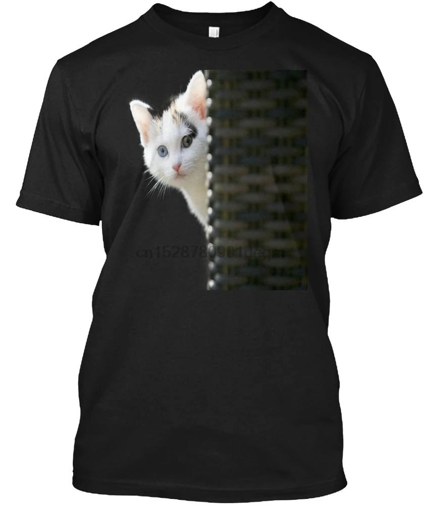 Men T Shirt Cat Pocket Shirt-Cute T-shirt Women T-Shirt | Мужская одежда