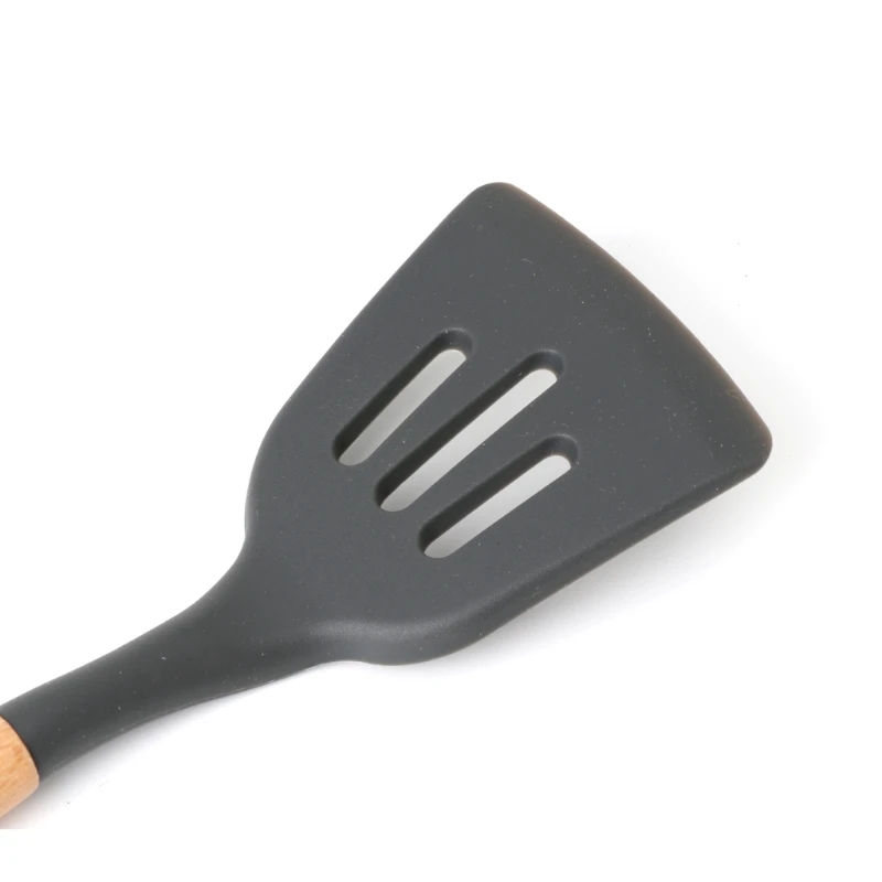 Термостойкая антипригарная силиконовая ложка-Лопатка, кухонная утварь, инструмент для приготовления выпечки, Прямая поставка
