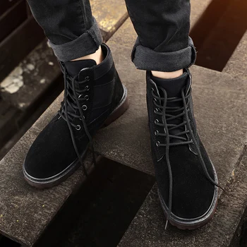 

Plataforma Military Boots Men Retro Combat Boots Mens Shoes Casual Leather Desert Boots Tooling Shoes Botas Militares Tacticas