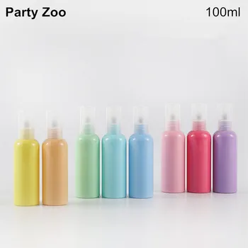 

636 X 100ml Macaron Color Empty PET Cosmetic Bottles 3.5oz Press Pump Cap Refillable Perfume Container Packaging Bottle