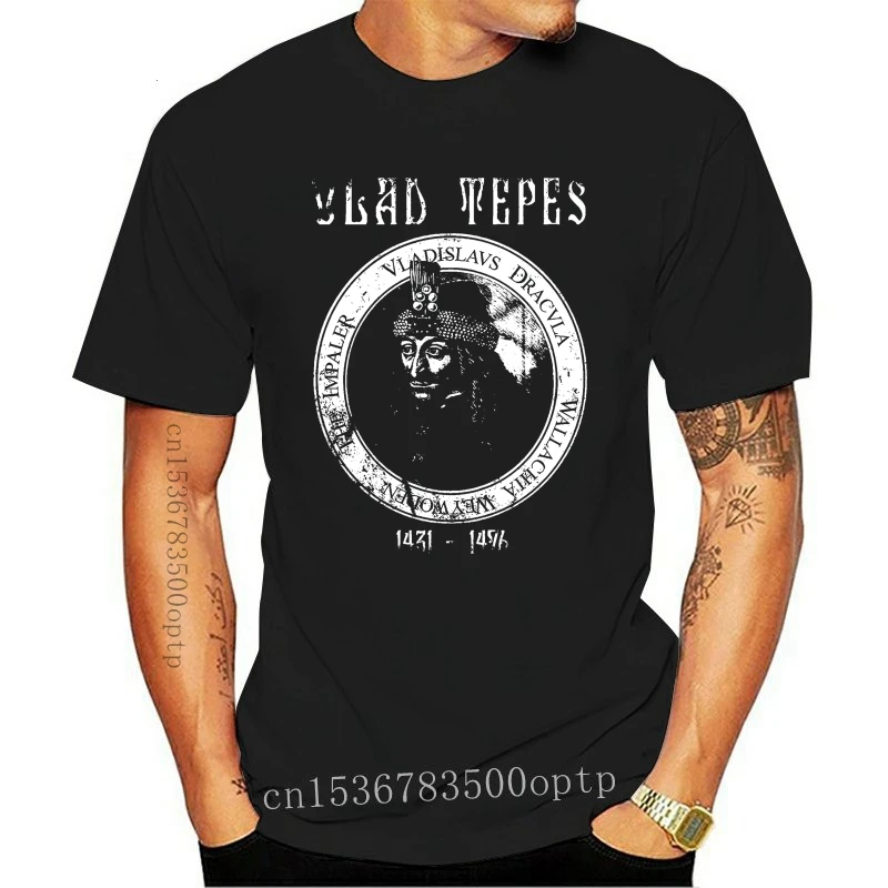 Мужская футболка Vlad Tepes модная летняя свободная с круглым вырезом для женщин |