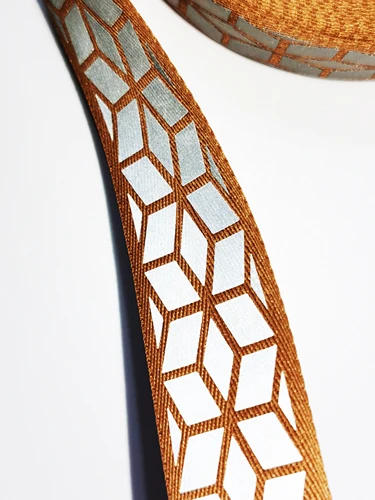 높은 밝기 반사 웨빙, 인쇄 리본 테이프, 의류 가방 바느질, 5m, 2.5cm 4