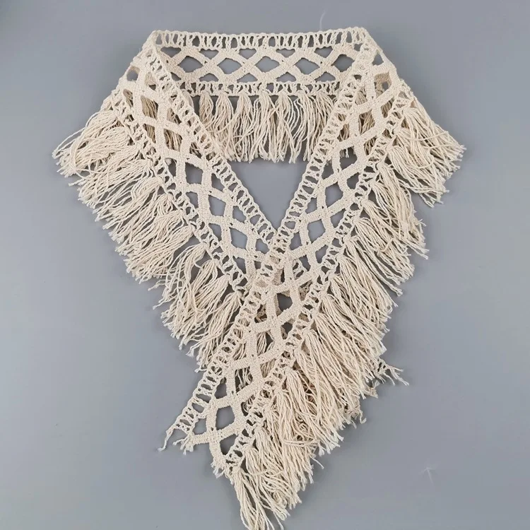 Cross-Border New Models 7cm Cotton Tassel Lace DIY Clothing Accessory Laces Home Textile Scarf Accessories wedding dress 2020 | Дом и сад