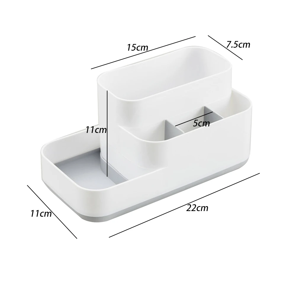 1 шт. пластиковый органайзер для косметики ящик для хранения для ванной комнаты органайзер для косметики офисный Рабочий стол Съемная Сетка макияж коробка для хранения ювелирных изделий