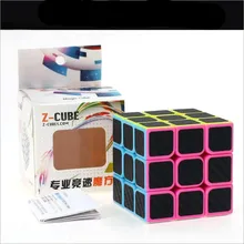 Z cube, магический куб, скоростной куб, 3x3x3, гладкая Магическая наклейка из углеродного волокна, скоростной кубик Rubix, крутые детские игрушки, детские подарки
