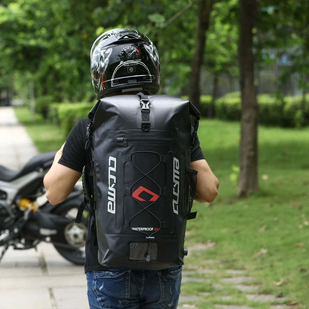 

Backpack Cycling With Elastic Rope Adjustable PVC Waterproof Wear Resistant Outdoor Racing Travel Storage Motorcycle Helmet