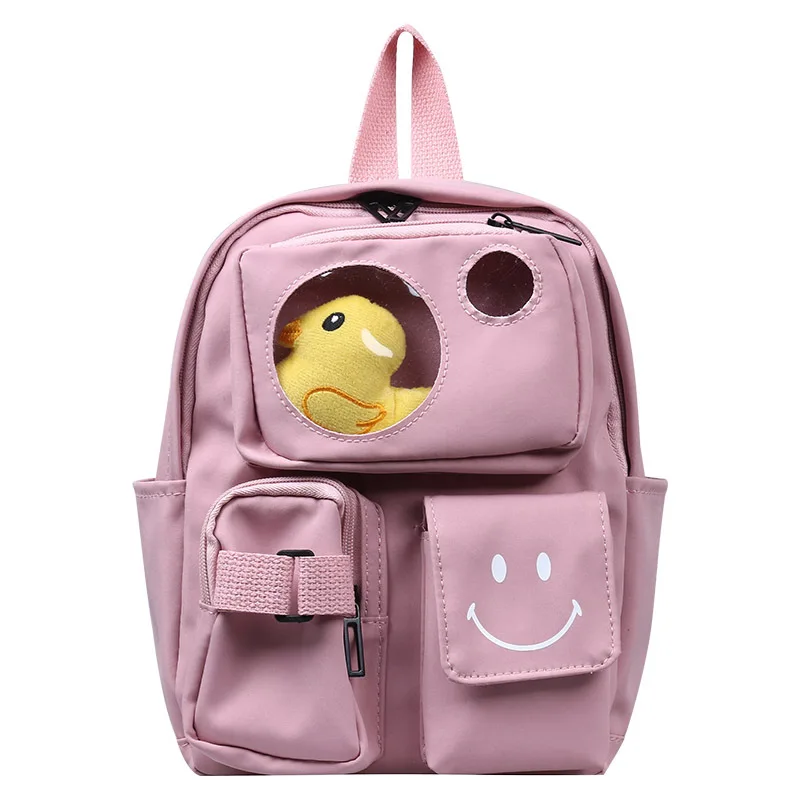 On Sale Backpacks Kids Book-Bags Kindergarten Baby-Girls Waterproof Children Cartoon Duck Canvas qxQKM1JNDlw