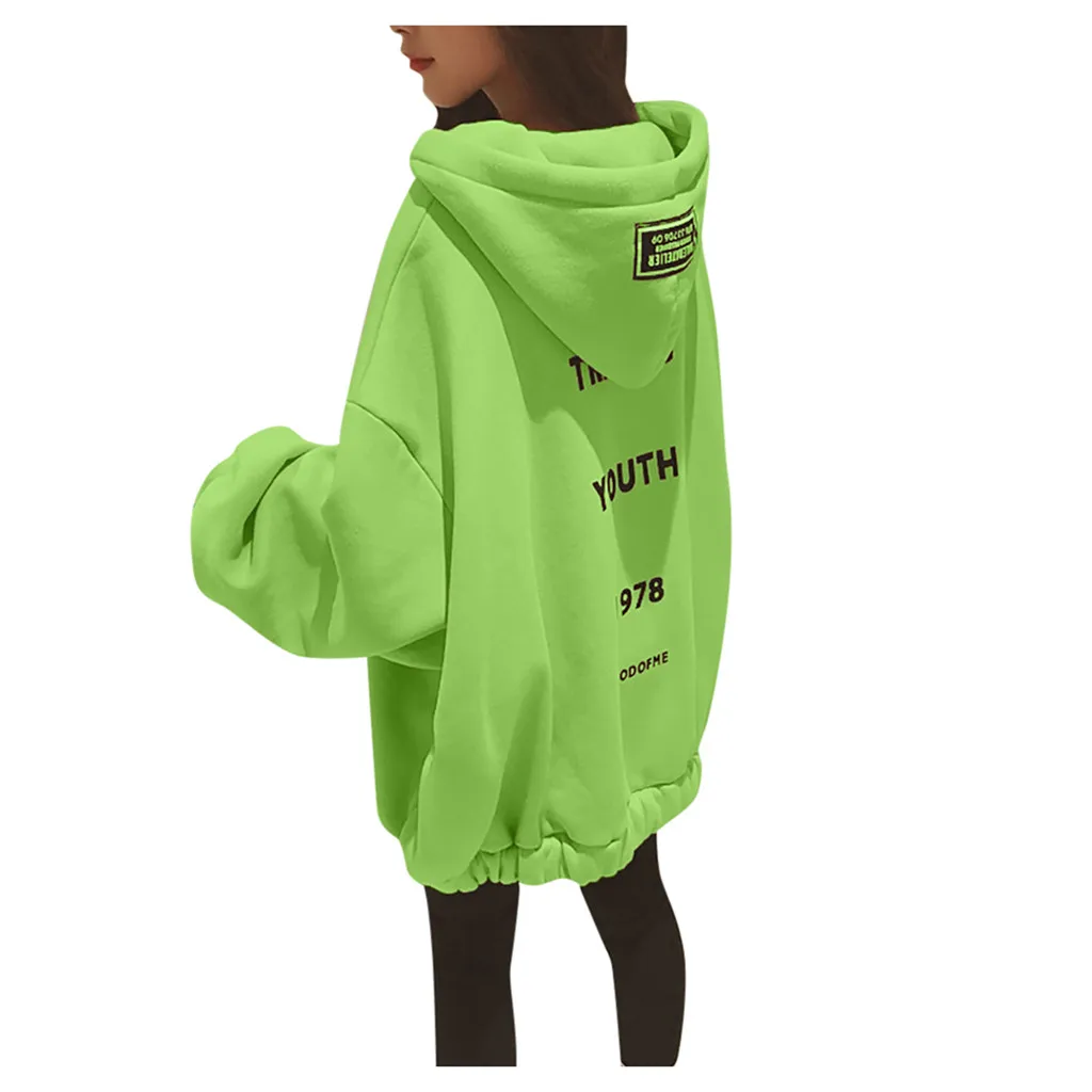 A Женские толстовки с капюшоном sudadera mujer bluzy damskie moletom feminino, повседневные S-5XL из полиэстера с длинным рукавом и надписью, Z4 - Цвет: A