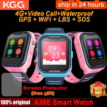 

4G Network A36E Smart Watch Kids Wifi GPS SOS Video call IP67 waterproof Alarm Clock Camera Baby Watch Kids Phone Watch