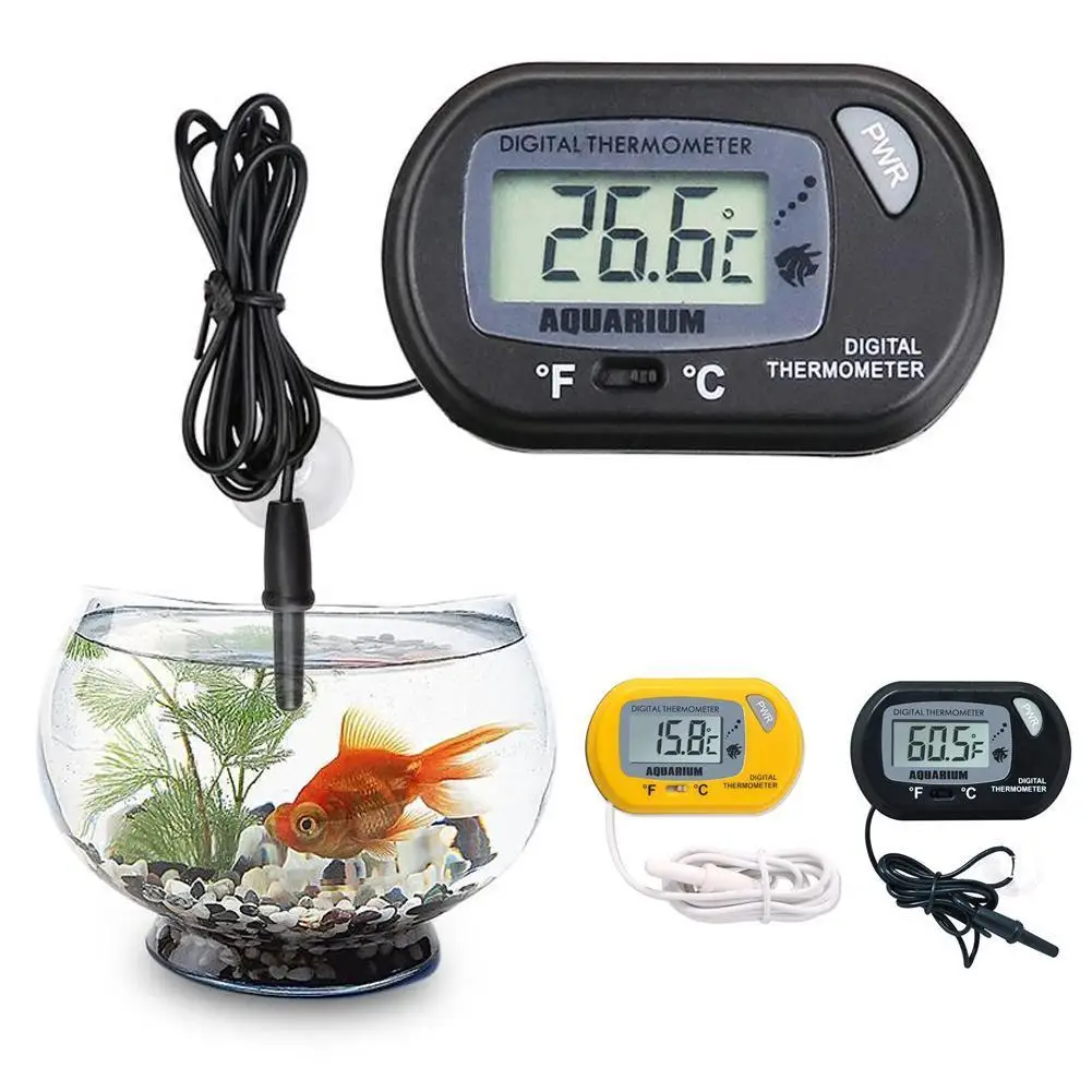 1pc Aquarium Fish Tank Waterproof Temperature Thermometer Thermometre Meter US 