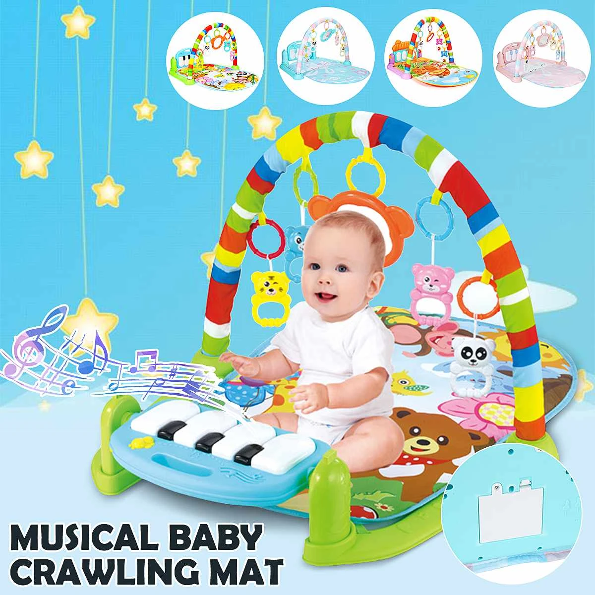 baby play mat with keyboard