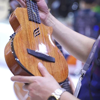 

Enya one-piece Mahogany ukulele 26inch Electric ukulele tenor Four string guitar with pickup string musical instruments