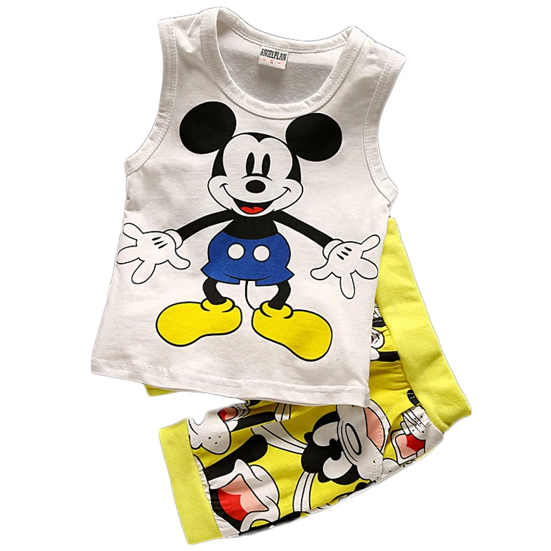 Summer Baby Clothes Set Newborn Cartoon T Shirts + Pants 2PCS Infant Kids Clothes Suits Toddler Outfits A0013