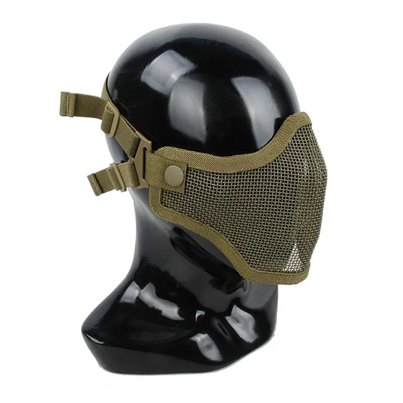 TMC Tactical V1 Страйк стальная сетка половина маска для лица CS игра камуфляжная маска Нижняя Маска Защитная маска