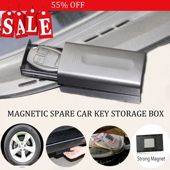 New Black Key Safe Box Magnetic Car Key Holder Box Outdoor Stash With Magnet For Home Office Car Truck Caravan Secret Box 1
