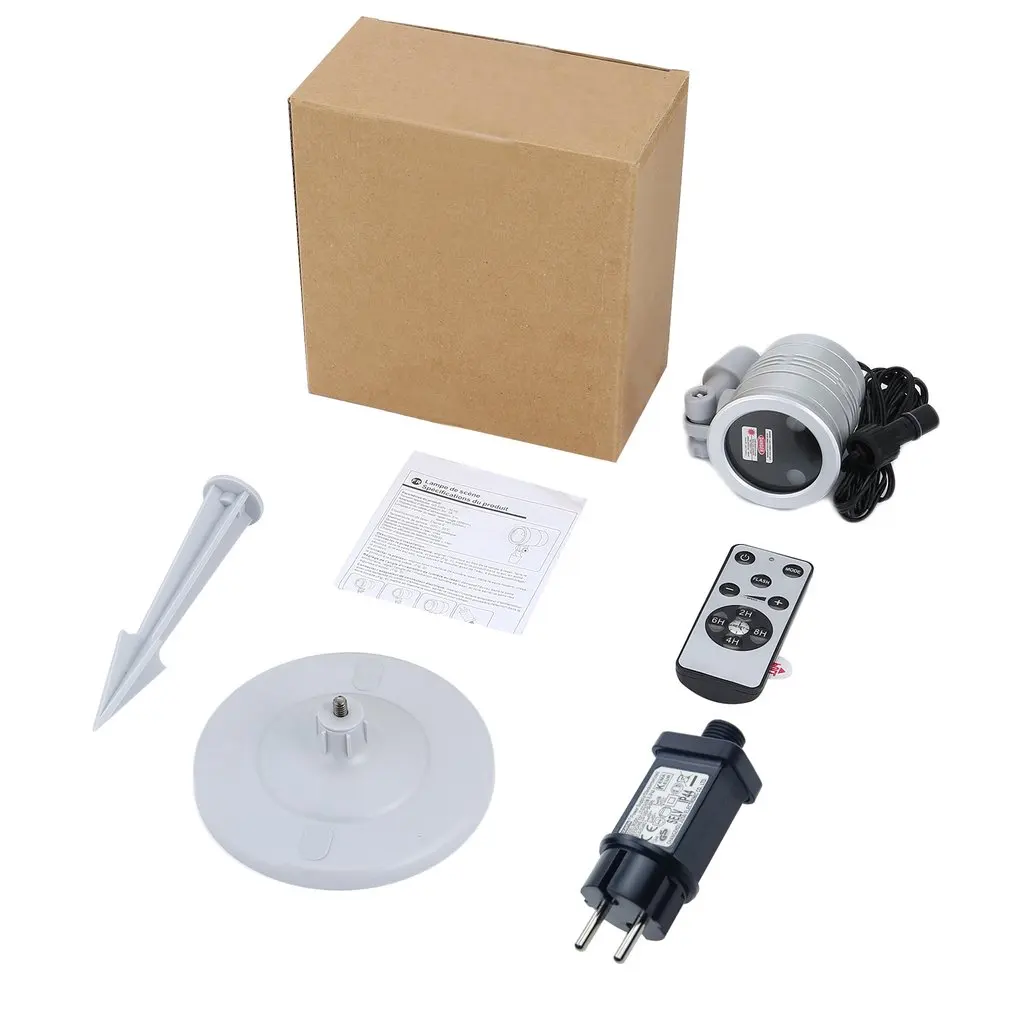 

Waterproof Christmas Projection Lights with Red & Green Projector Laser with Remote Control Black/Silver US/EU/UK/JP Plug