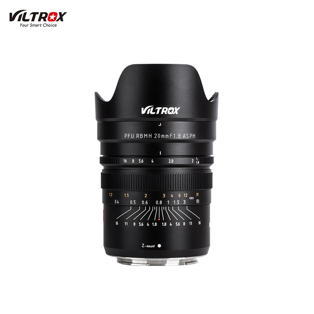 Viltrox PFU RBMH 20 мм F1.8 ASPH объектив камеры полная Рамка ручная фокусировка широкий угол для Nikon Z Mount camera