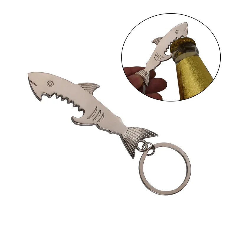 10pcs-Shark Гладкий флакон кольцо для ключей цепочка корзина цветов креативный