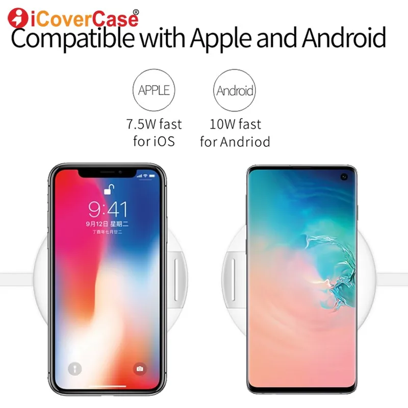 Беспроводное зарядное устройство для Samsung Galaxy S10 5G S10e S8 S9 Plus S6 S7 Edge Note 9 8 5 Qi быстрая