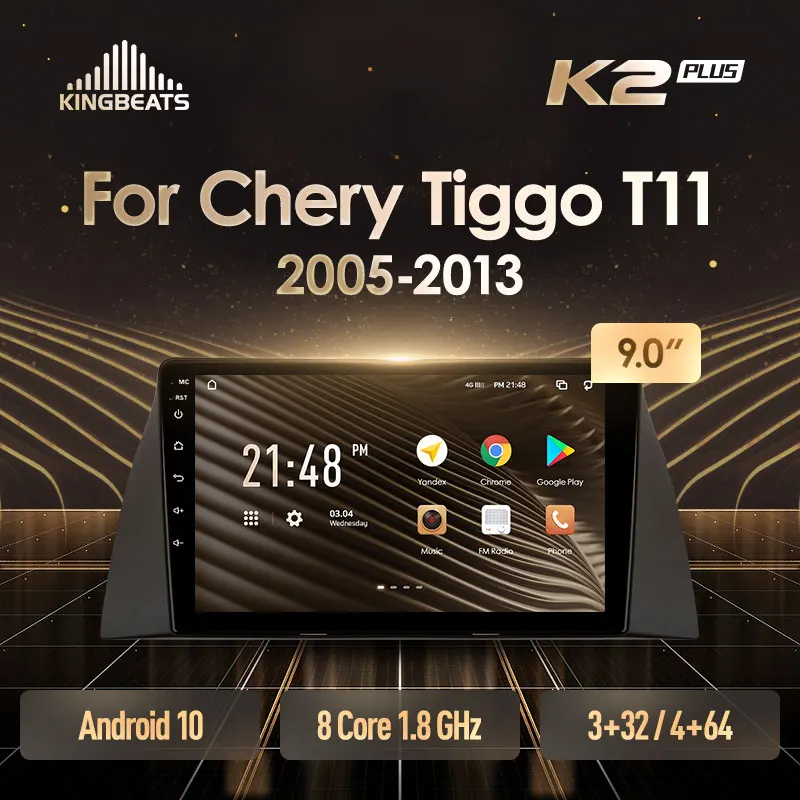 KingBeats штатное головное устройство For Chery Tiggo T11 1 2005 2013 GPS Android 10 автомагнитола на