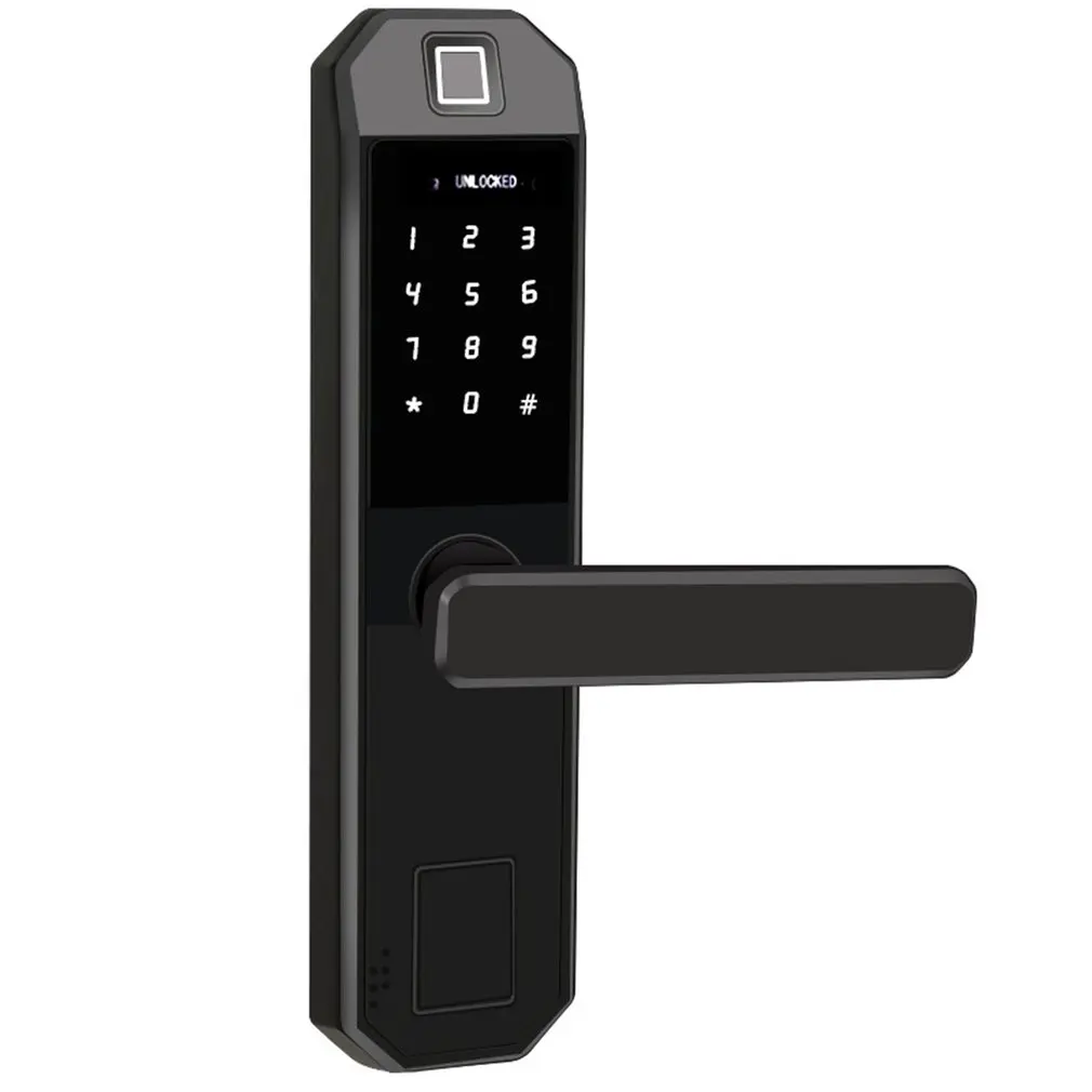 

F1 Smart Indoor Wooden Door Fingerprint Lock Double Tongue Intelligent Anti-Theft Low Battery Alarm Voice Navigation