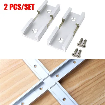 

Positioning T-Track Cross Connector Router Table Woodworking Workshop Tool