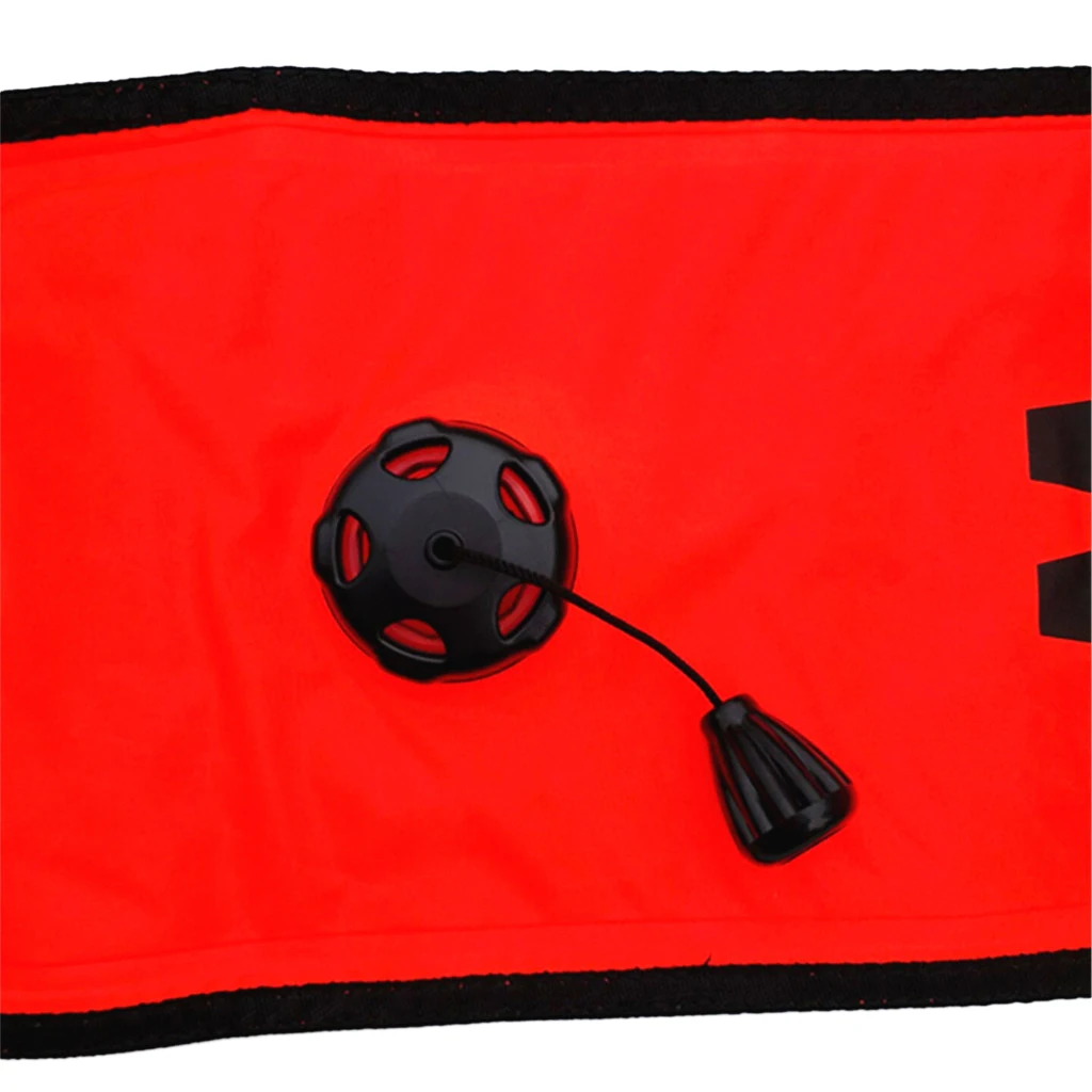 Orange Scuba Diving SMB Surface Marker Buoy + Finger Reel + Safety Whistle Snorkeling Spearfishing Cave Diving