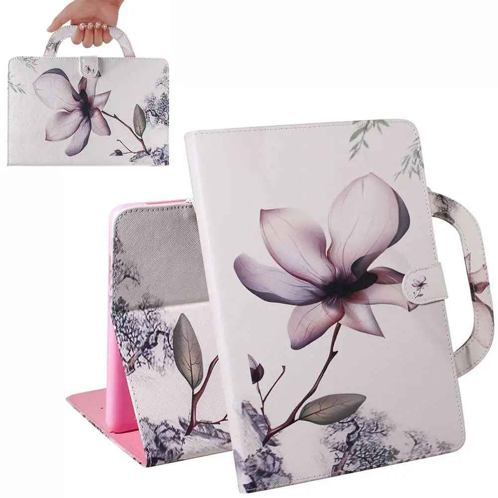 Flower Чехол-книжка из искусственной кожи с подставкой для Ipad Mini 1 2 3 4 5 7,9 дюймов, чехол с принтом и функцией автоматического сна, умный чехол для IPad Mini 1 2 3 4 5 - Цвет: Flower