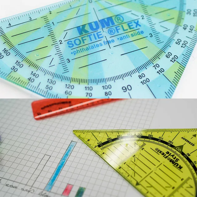 KUM Kunststoff-Geometriedreieck Softie Flex 225.07.19 transparent 16cm -  Bürobedarf Thüringen